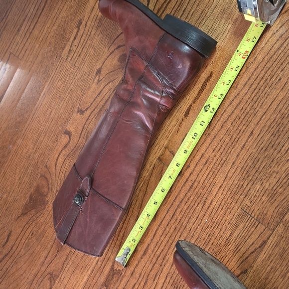 Frye Jayden Size 7B Button Brown Leather Knee High Fall/Winter Tall Ridi… - Picture 11 of 15